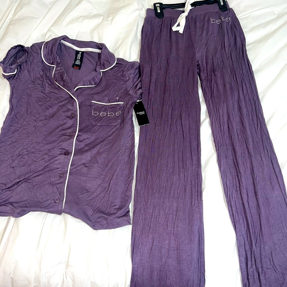 bebe 2 piece juniors pajamas